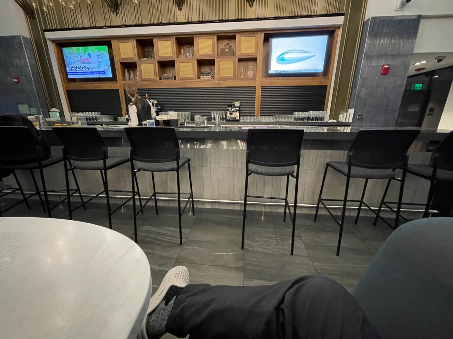 Amex Lounge SEA Bar Area