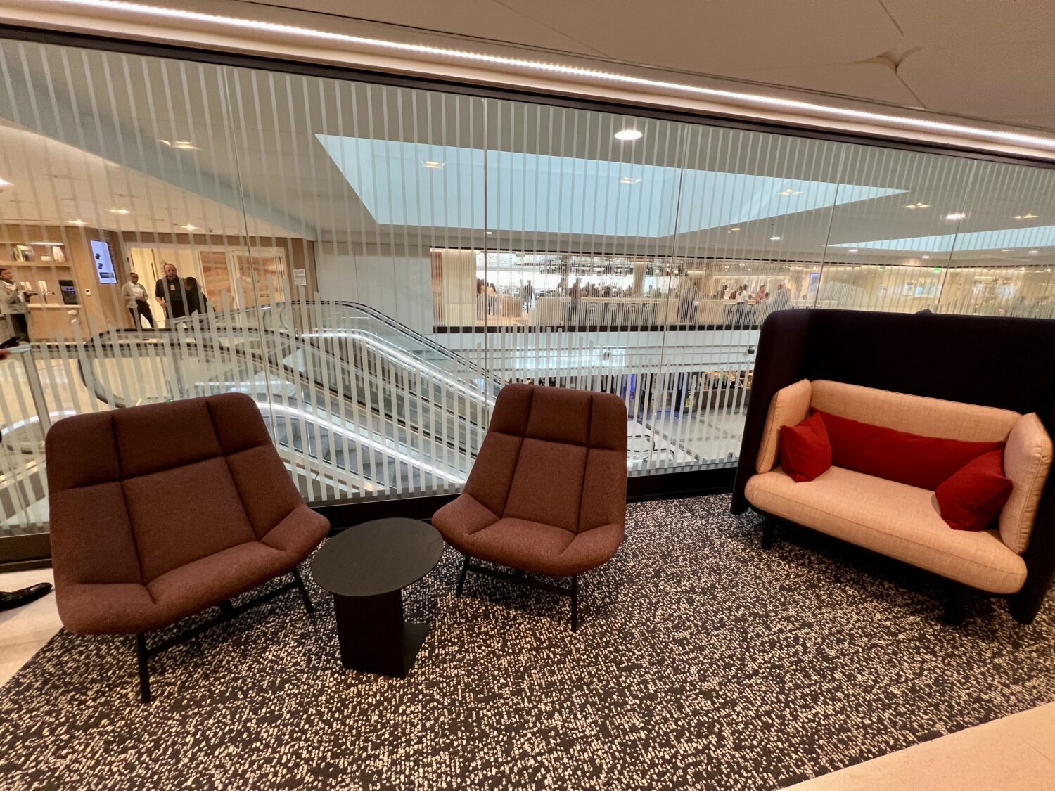 capital one lounge denver seating