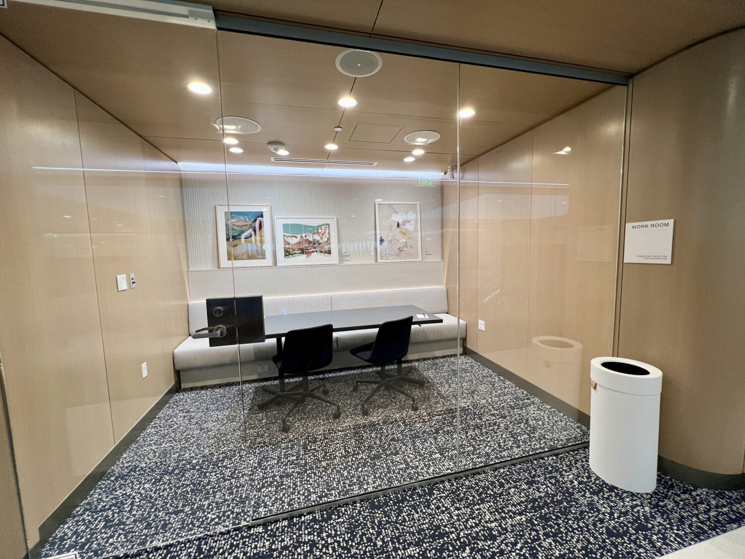 capital one lounge denver work room