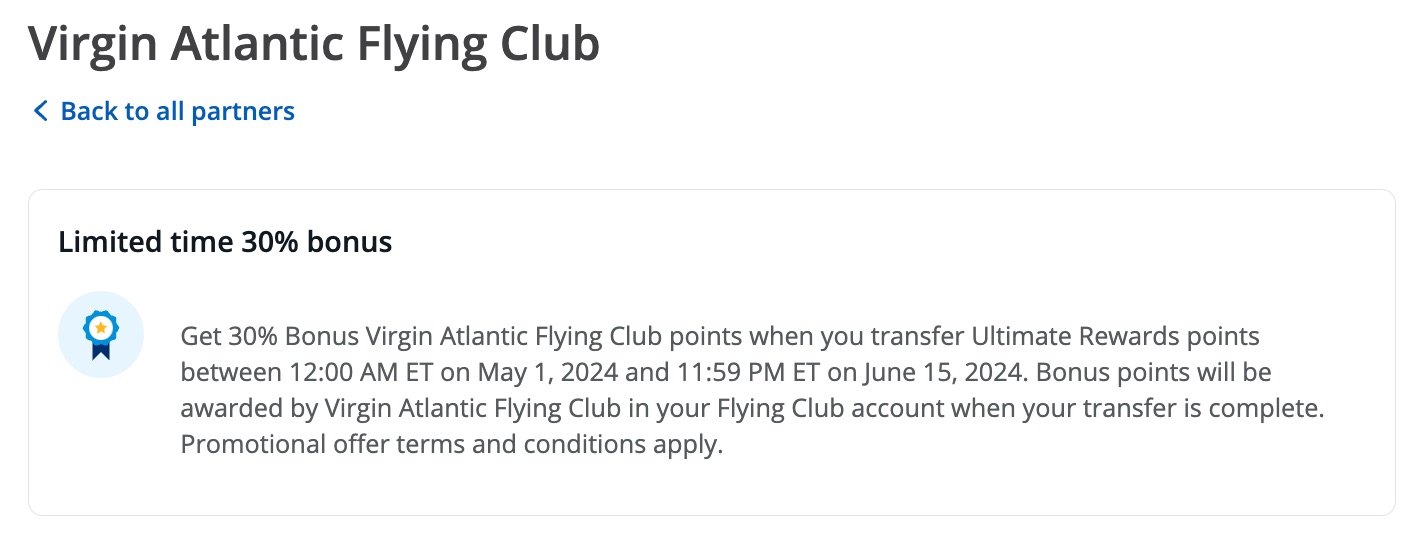 chase virgin atlantic transfer bonus