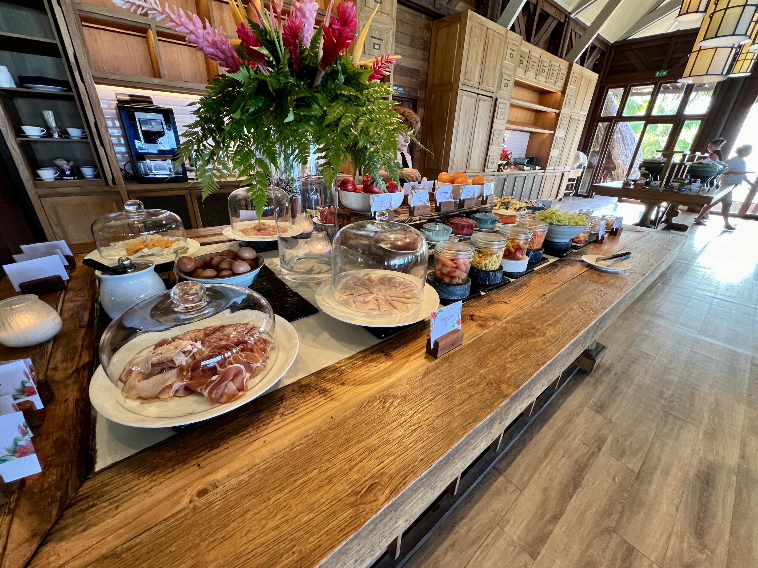 conrad bora bora breakfast