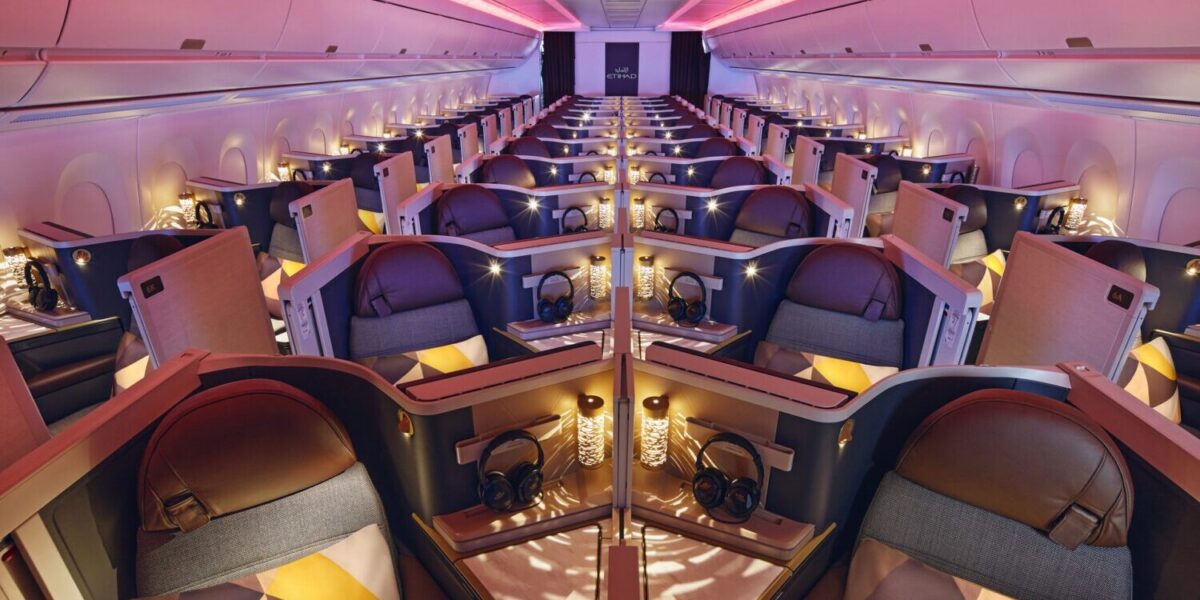 New Capital One Transfer Bonus: Get up to 40% More Etihad Miles 5 etihad business class cabin