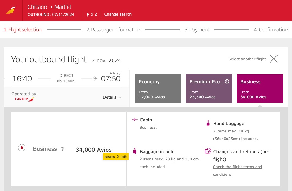 iberia award search