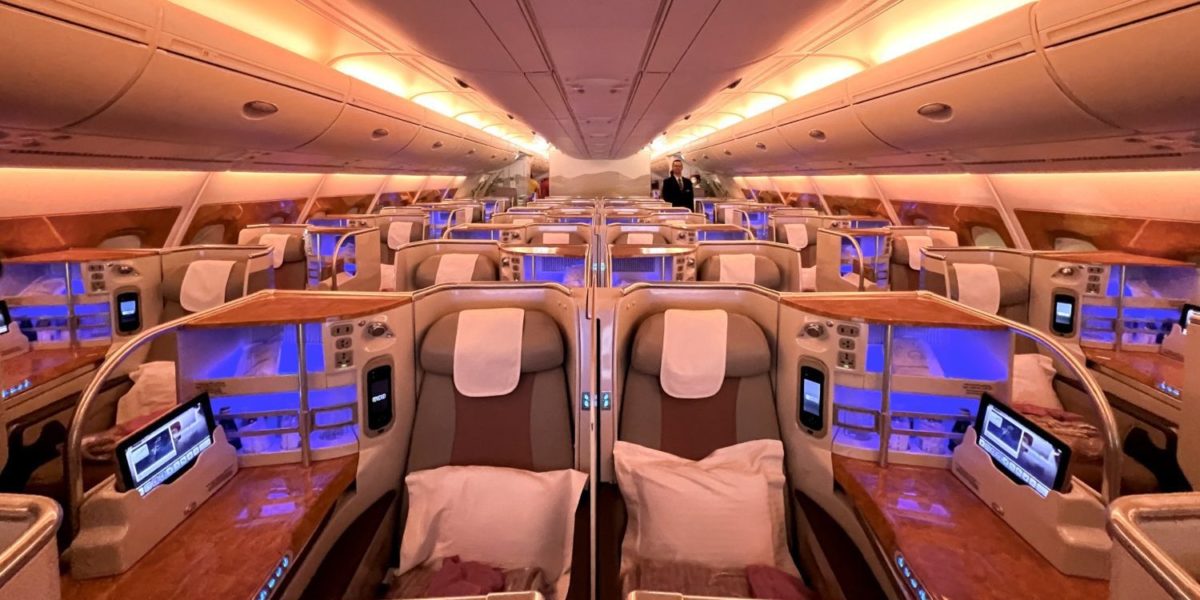 Short But Sweet: Emirates Business Class Review, A380 New York to Milan
