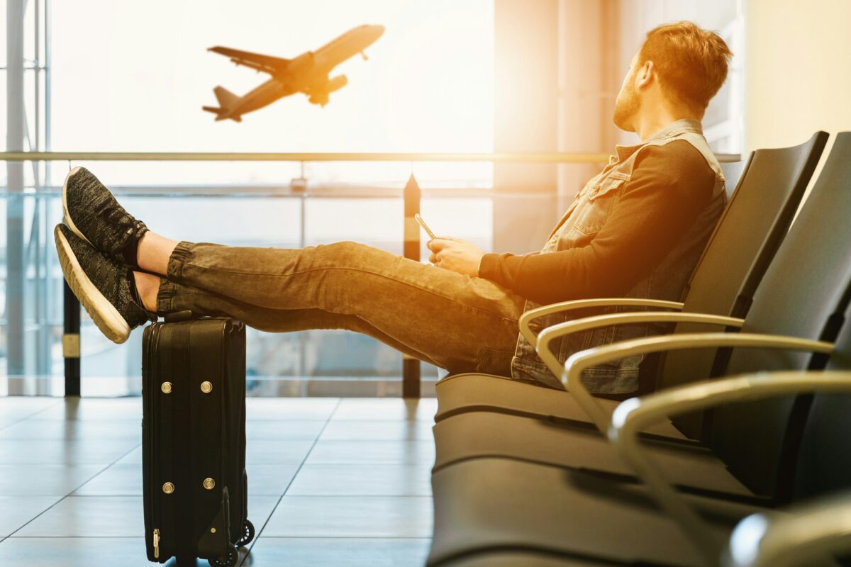 traveler stranded in the airport