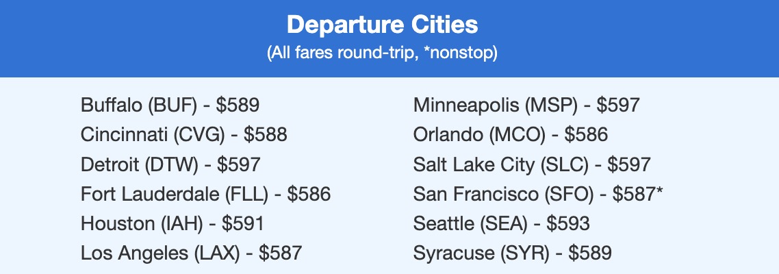 London flight deal