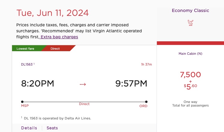 MSP to ORD June 11