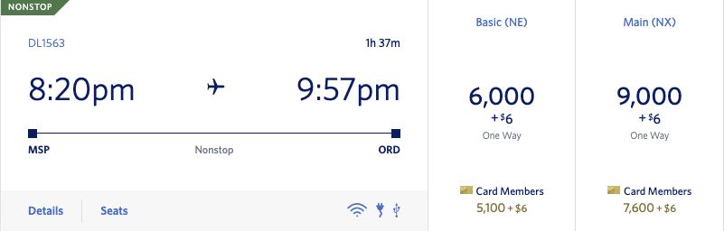 MSP to ORD June 11 Delta